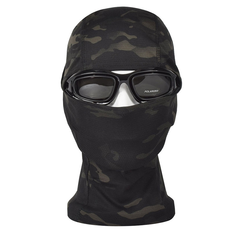 Breathable Chiefs Rattlesnake Cam Tactical Mask Airsoft Paintball Full Face Mask Motorcycle Hunting Caps