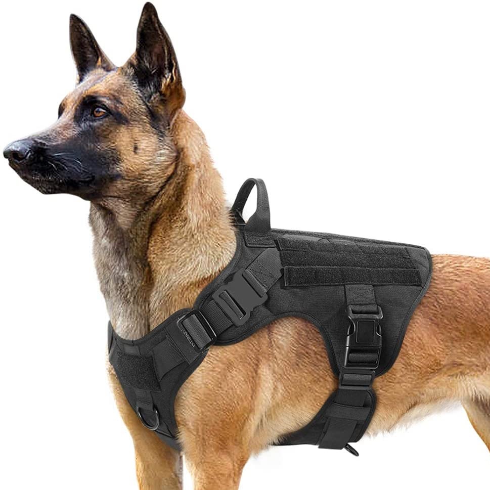 Military Tactical Dog Harness Pet Training Dog Vest Metal Buckle German Shepherd K9 Dog